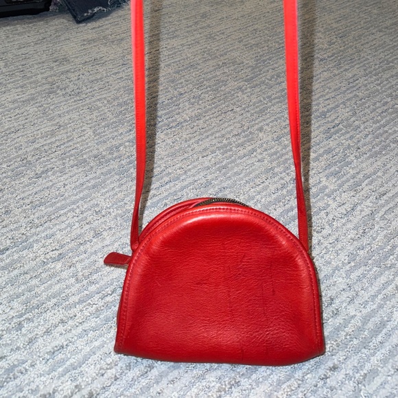 Vintage Red Coach Crossbody Bag Kimball Zip 9911 - Picture 3 of 10